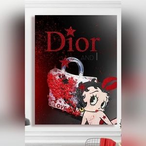Betty Boop 8 1/2"x11" Framed Wall Art